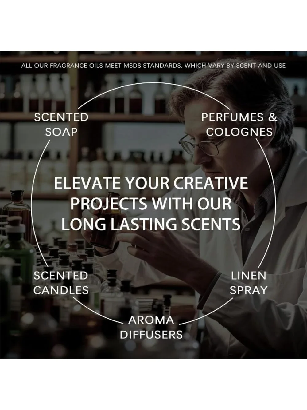 Essential Oils Set - Top 4 Luxury Scents for Diffuser, Humidifier, Aromatherapy,